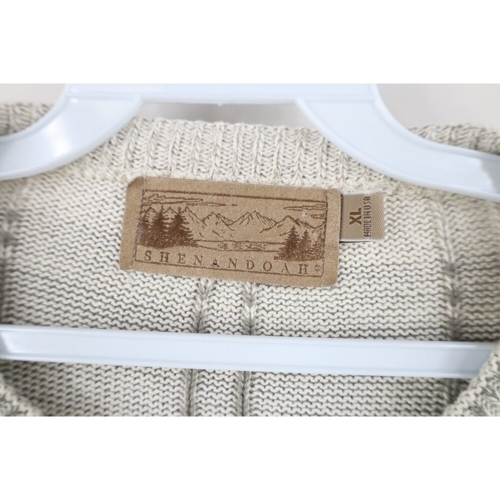 Vtg 90s Streetwear Mens XL Striped Color Block Ribbed Knit Crewneck Sweater USA - Picture 7 of 11